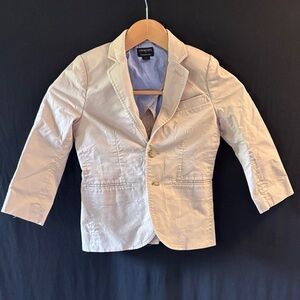 Crewcuts Beige khaki Thompson size 4-5 Kids Blazer